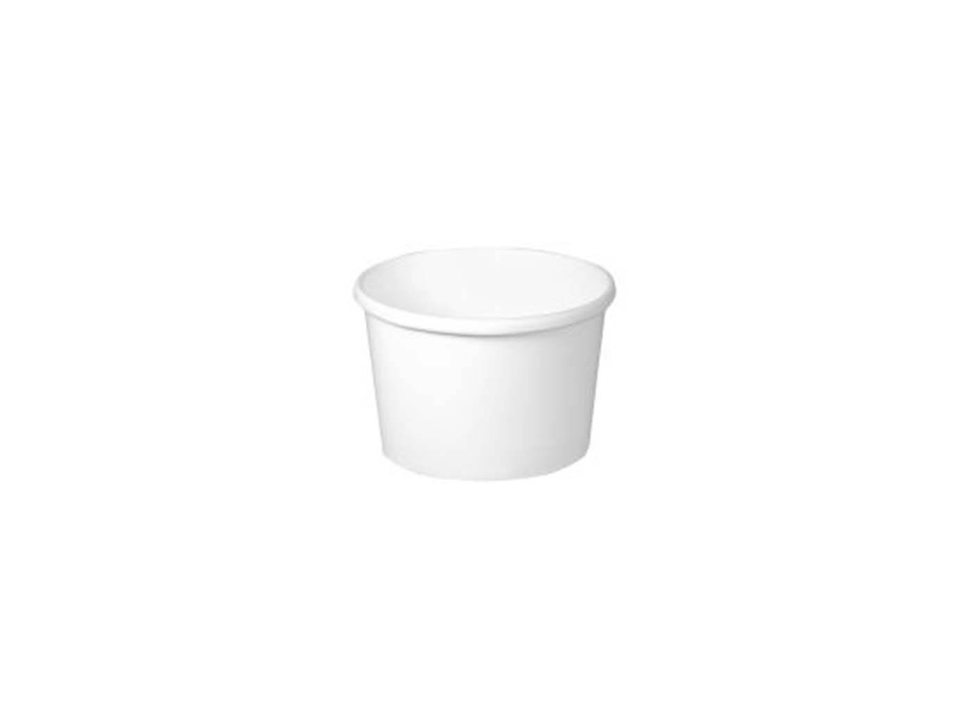 8oz Heavy Paper White Board Containers