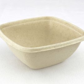 375ml Square Bagasse Containers