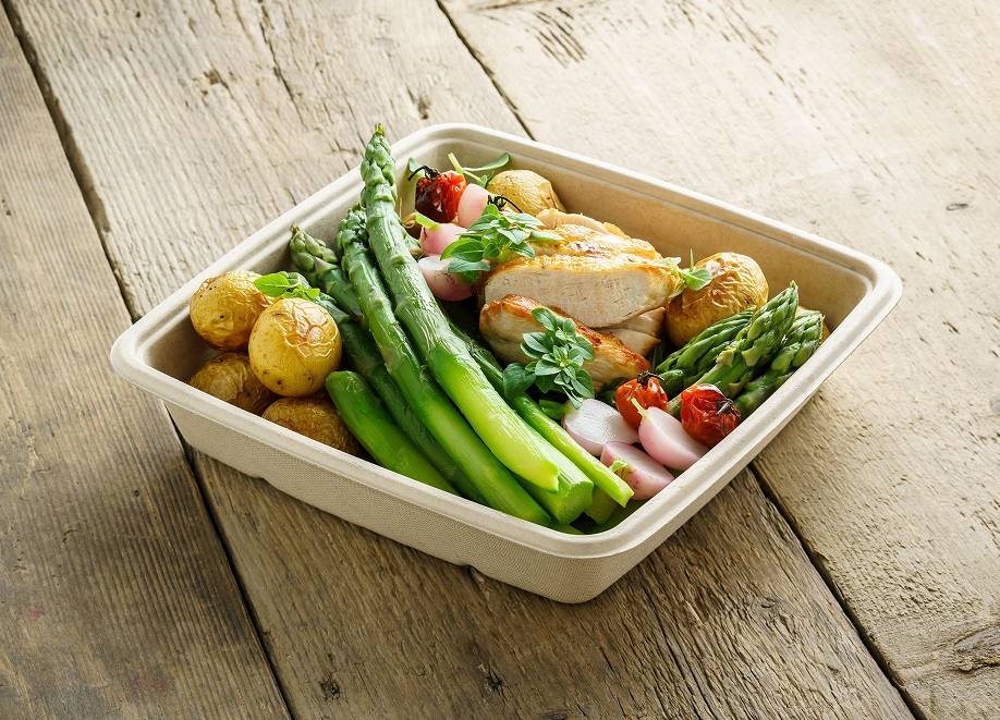 1400ml Square Bagasse Containers
