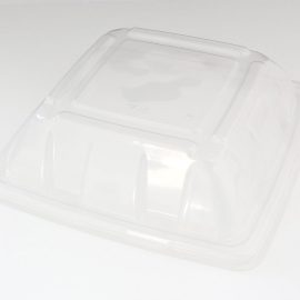PP Dome Lids for 1000ml/1400ml/3-Comp Square Bagasse Containers