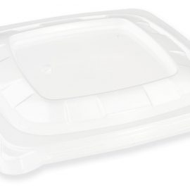 PP Lids for 750ml/1000ml Wide Square Bagasse Containers