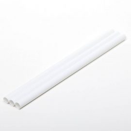 9″ PLA Jumbo Straws – White