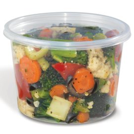 16oz Round PP Deli Containers & Lids Combo  Cased 1×250