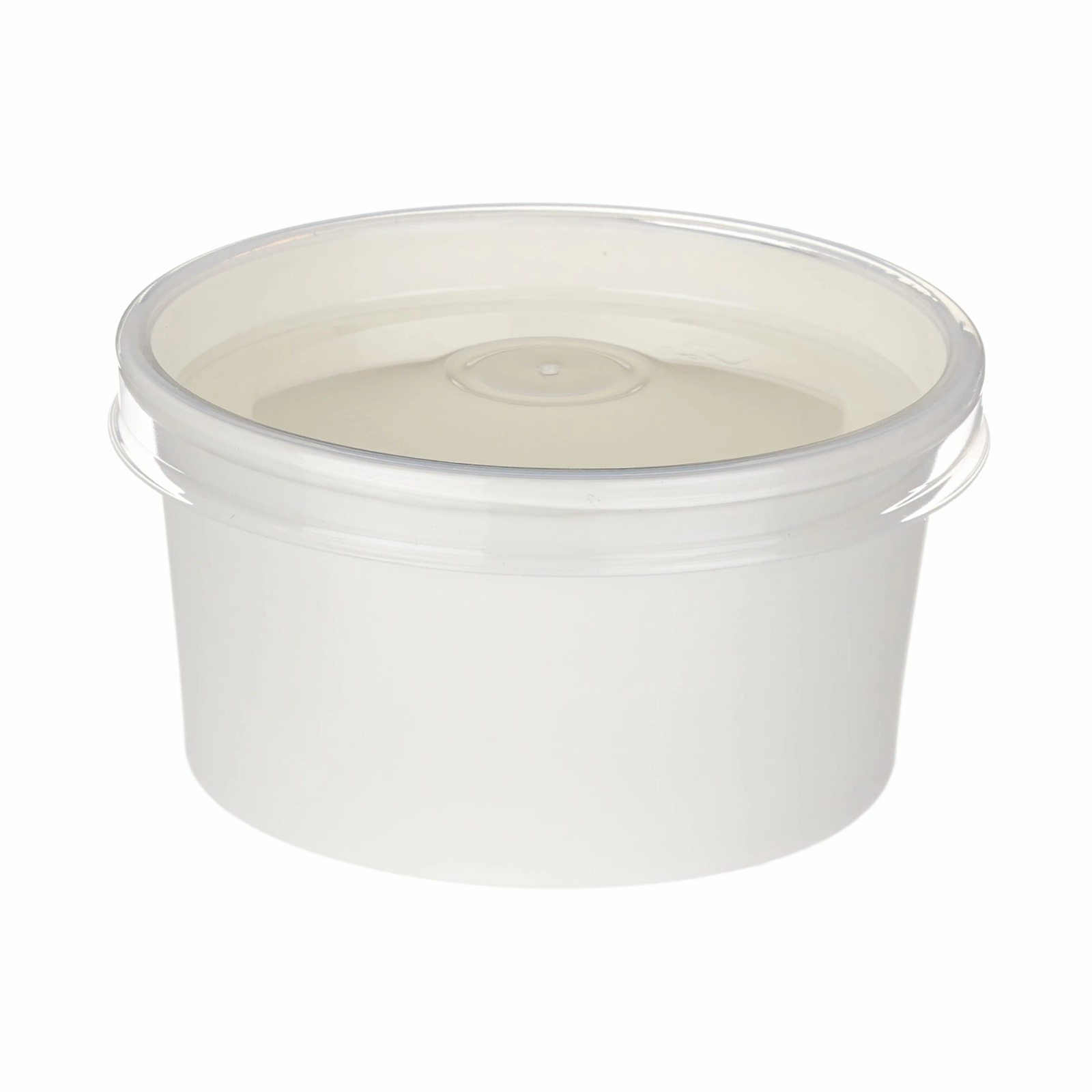 7oz Sauce/ Ice cream/ BBQ Sauce White Paper Container & Plastic Lids