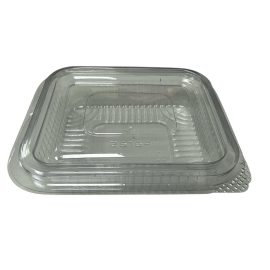75ml Rectangular Super Strong Containers with Hinged Lids -Ultra Clear Cased 1×1000